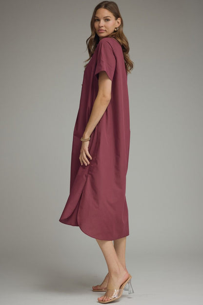 Lunaria Maxi Dress in Wine