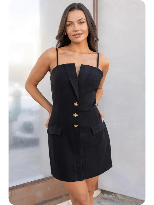 Lapel Mini with Tailored Buttons