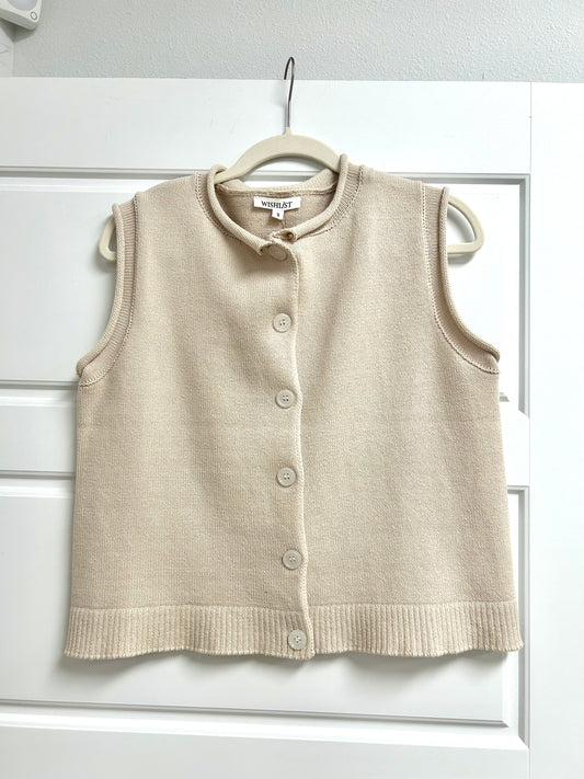 Cream Sweater Vest
