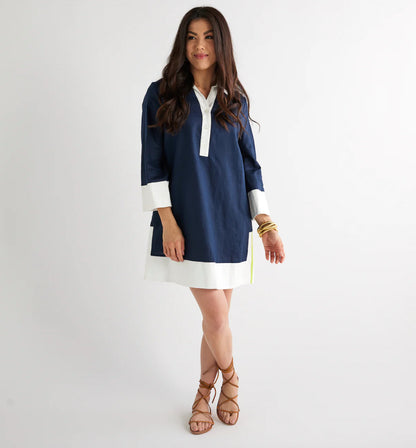 Carrie Dress in Navy