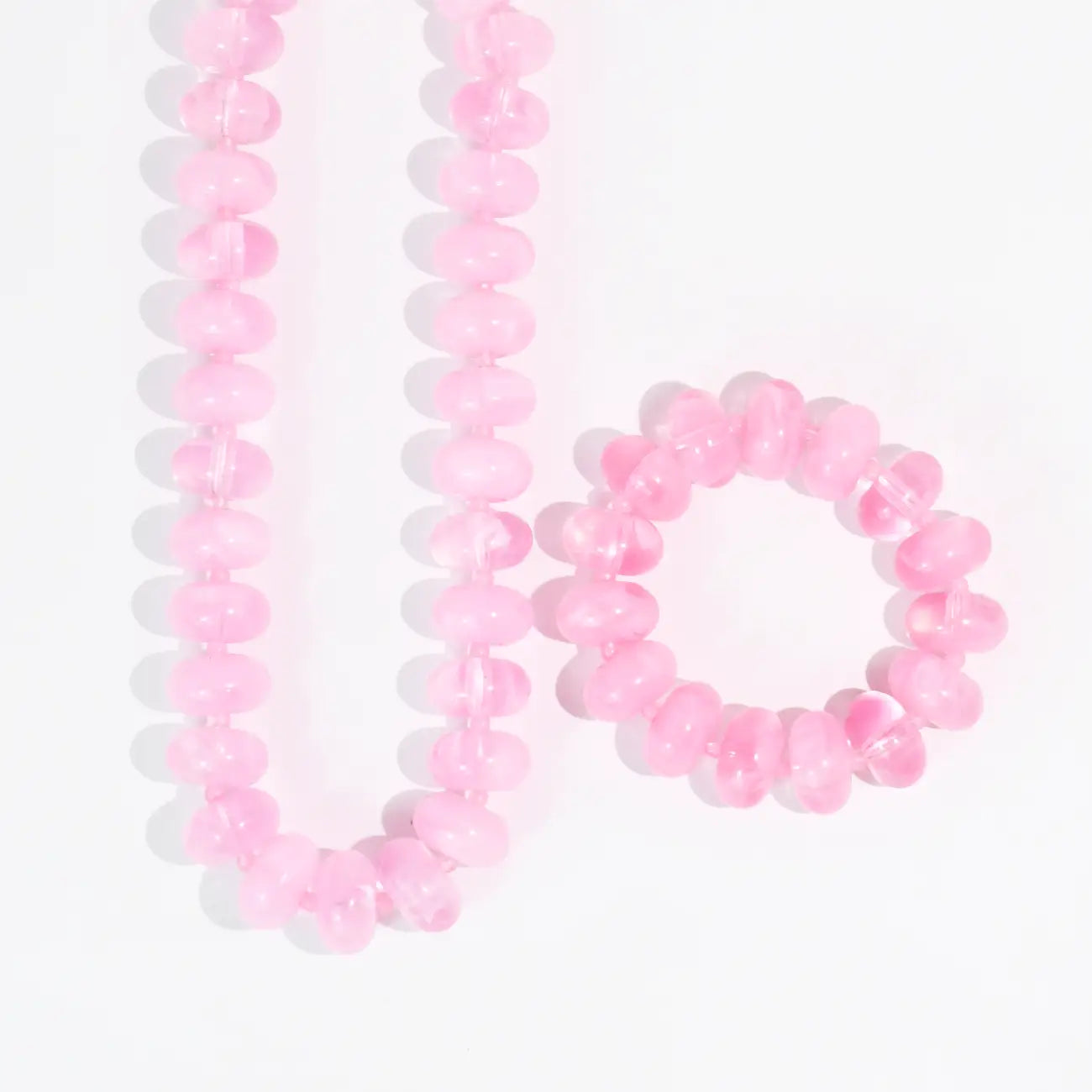 Pink Sugar Bead Necklace