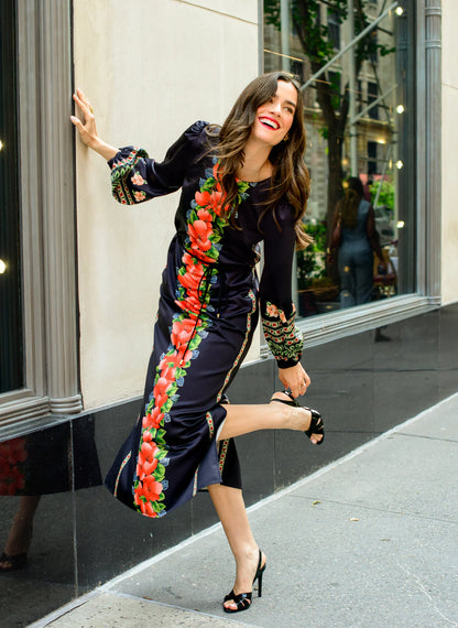 Dawn Maxi Dress in Garland Stripe