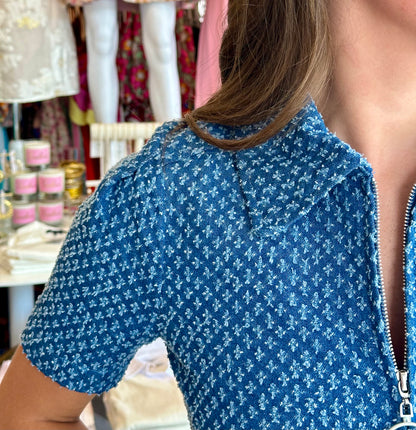 FINAL SALE Twiggy Dress in Denim Rodeo