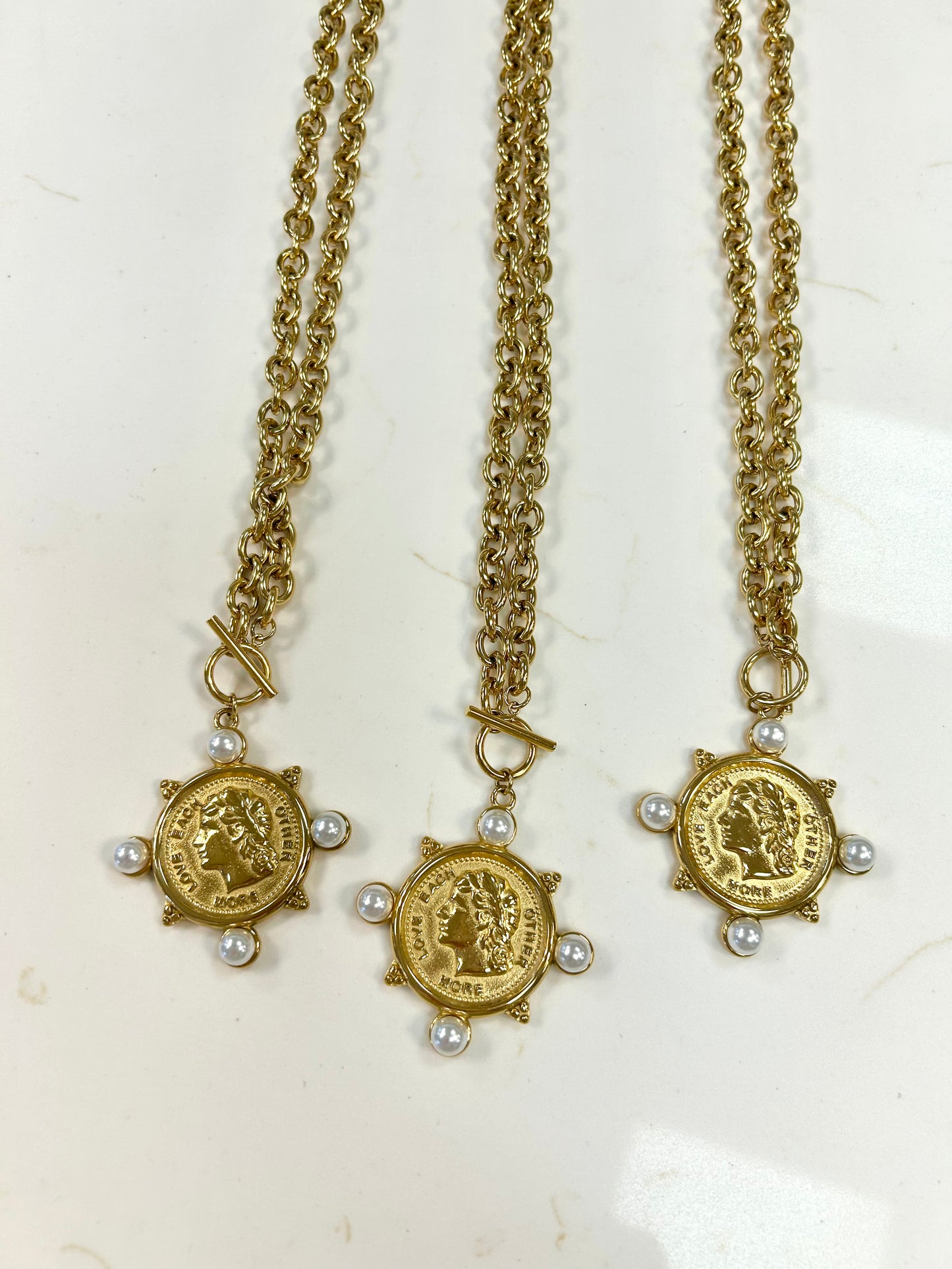 Pearl Coin Necklace