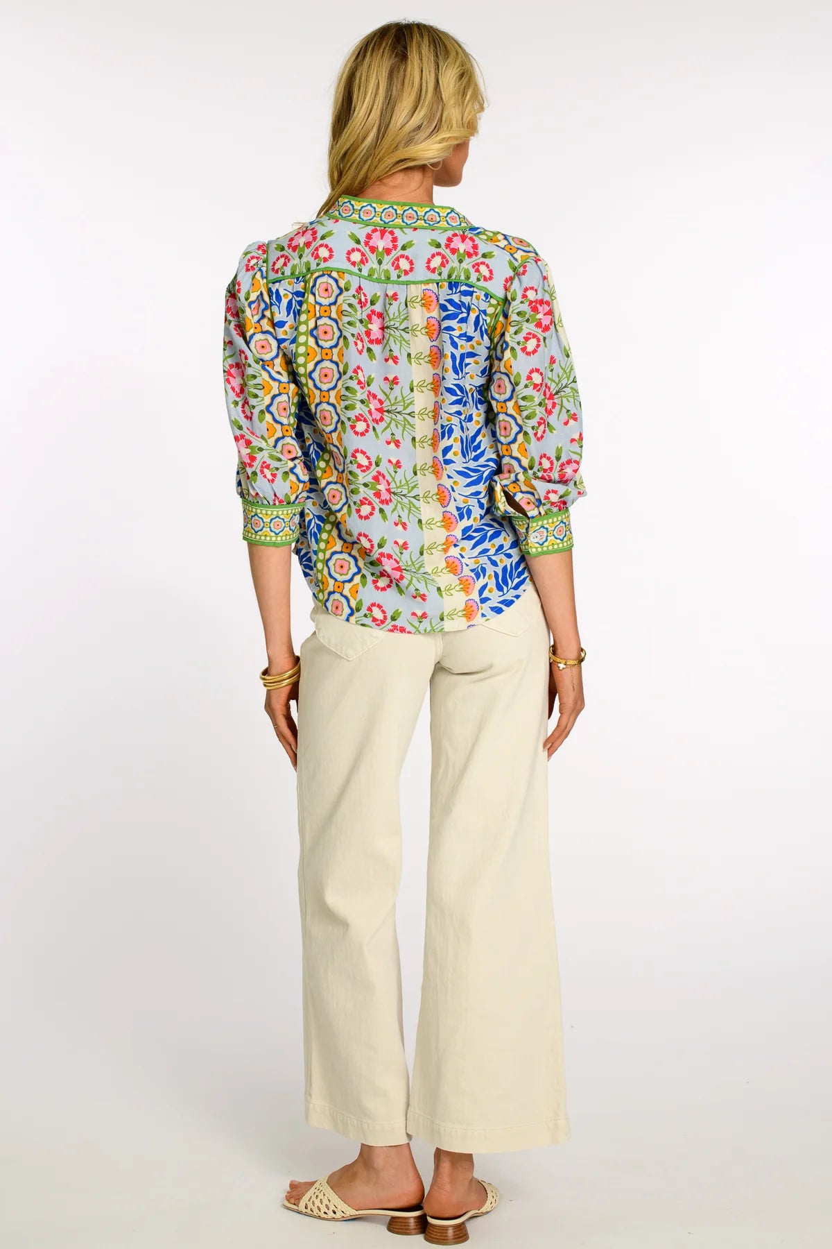 Lucia Top in Spring Mixed Stripe