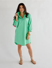 Load image into Gallery viewer, Preppy Star Elbow Dress in Green
