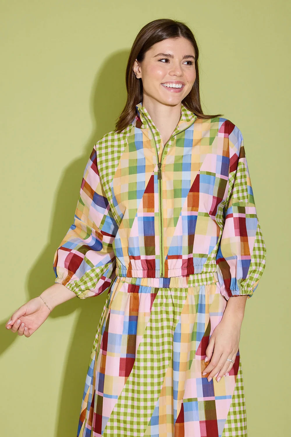 Cameron Jacket in Diagonal Check