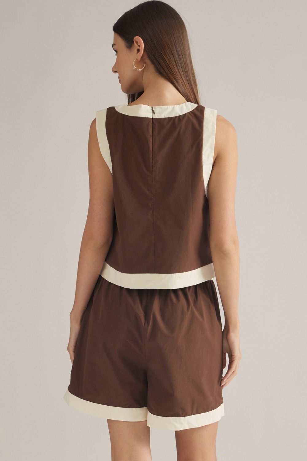 Espresso Contrast Trim Top