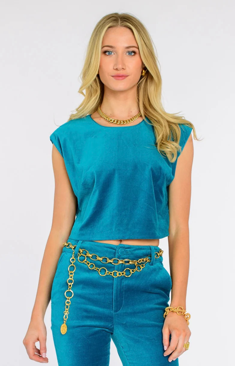 Jackie Top in Turquoise