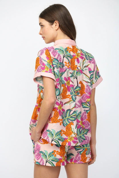 Jungle Chaos Button Up