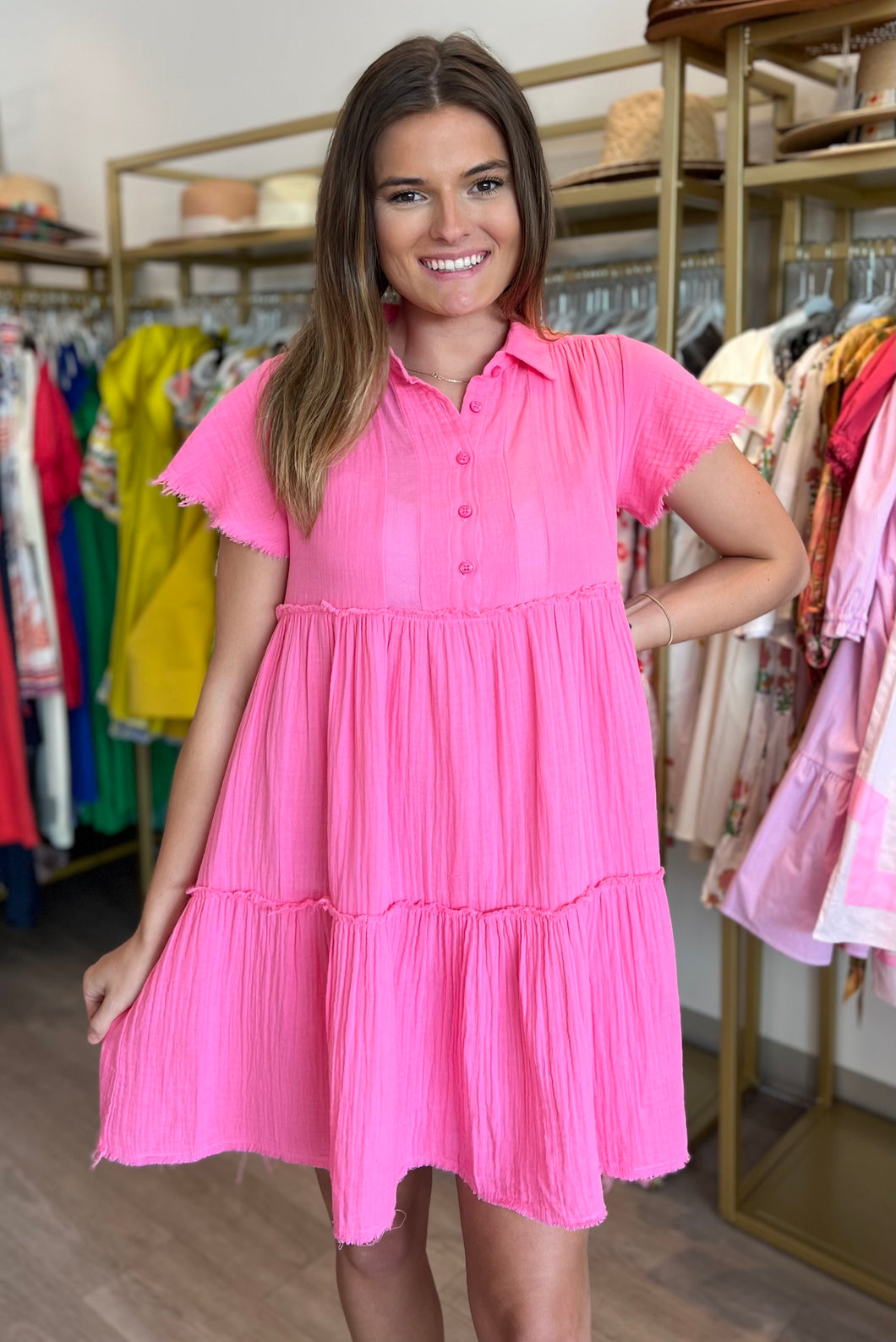 Morgan Dress in Pinky