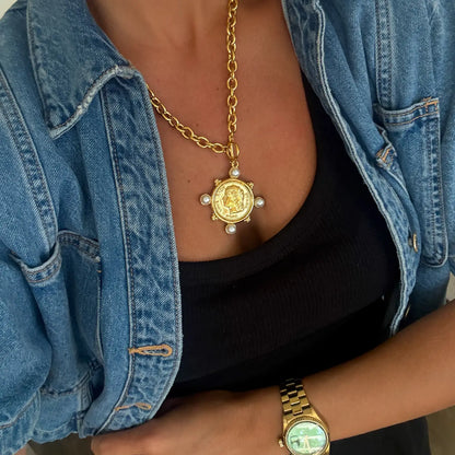 Pearl Coin Necklace