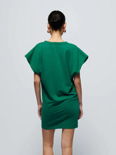 Load image into Gallery viewer, Layne Solid Crewneck Dress in Verdant Green
