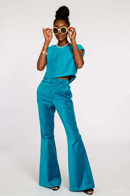 Tilda Pants in Turquoise