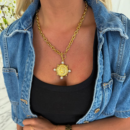 Pearl Coin Necklace