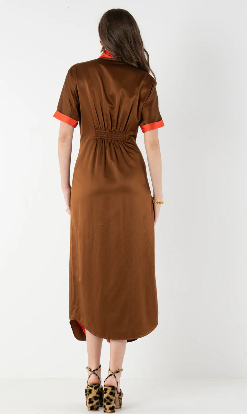 Georgia Dress In Mocha