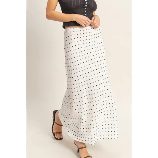 Polka Dot Maxi Skirt
