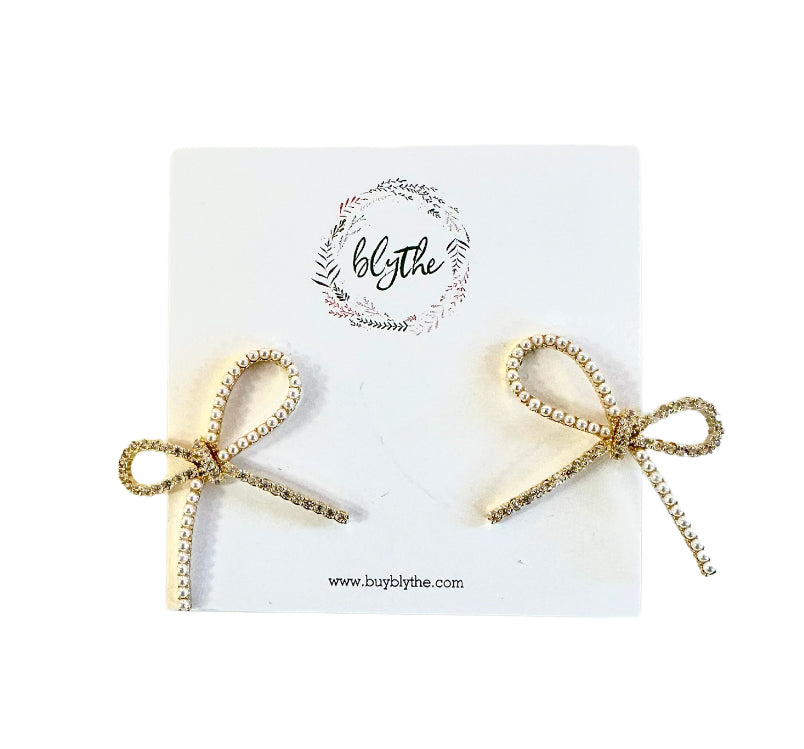 Rowan Ribbon Stud Earring