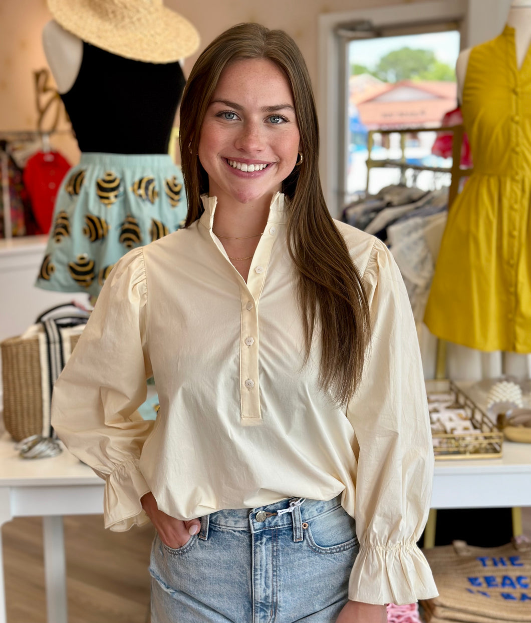 Lina Top in Ivory Cream