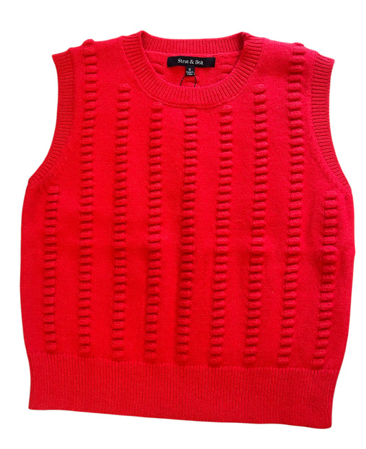 Textured Sweater Vest