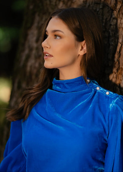 Gloria Dress in Sapphire