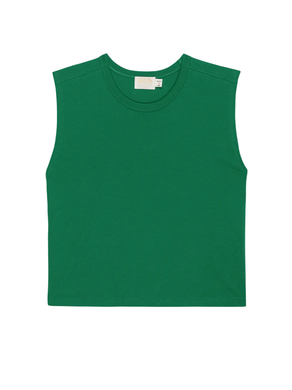 Collins Crewneck Tank in Verdant Green
