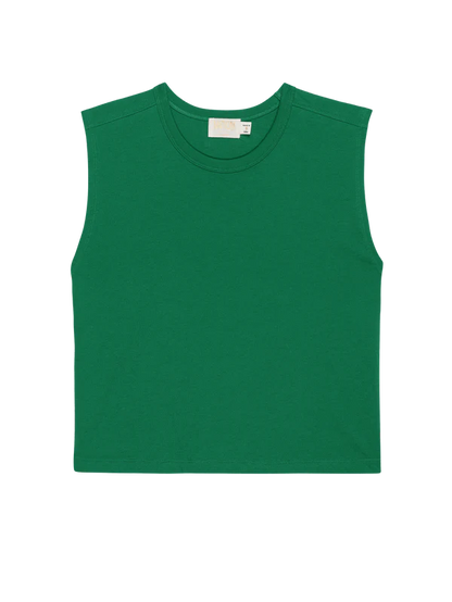 Collins Crewneck Tank in Verdant Green