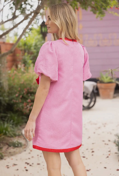 Paisley Jacquard Dress