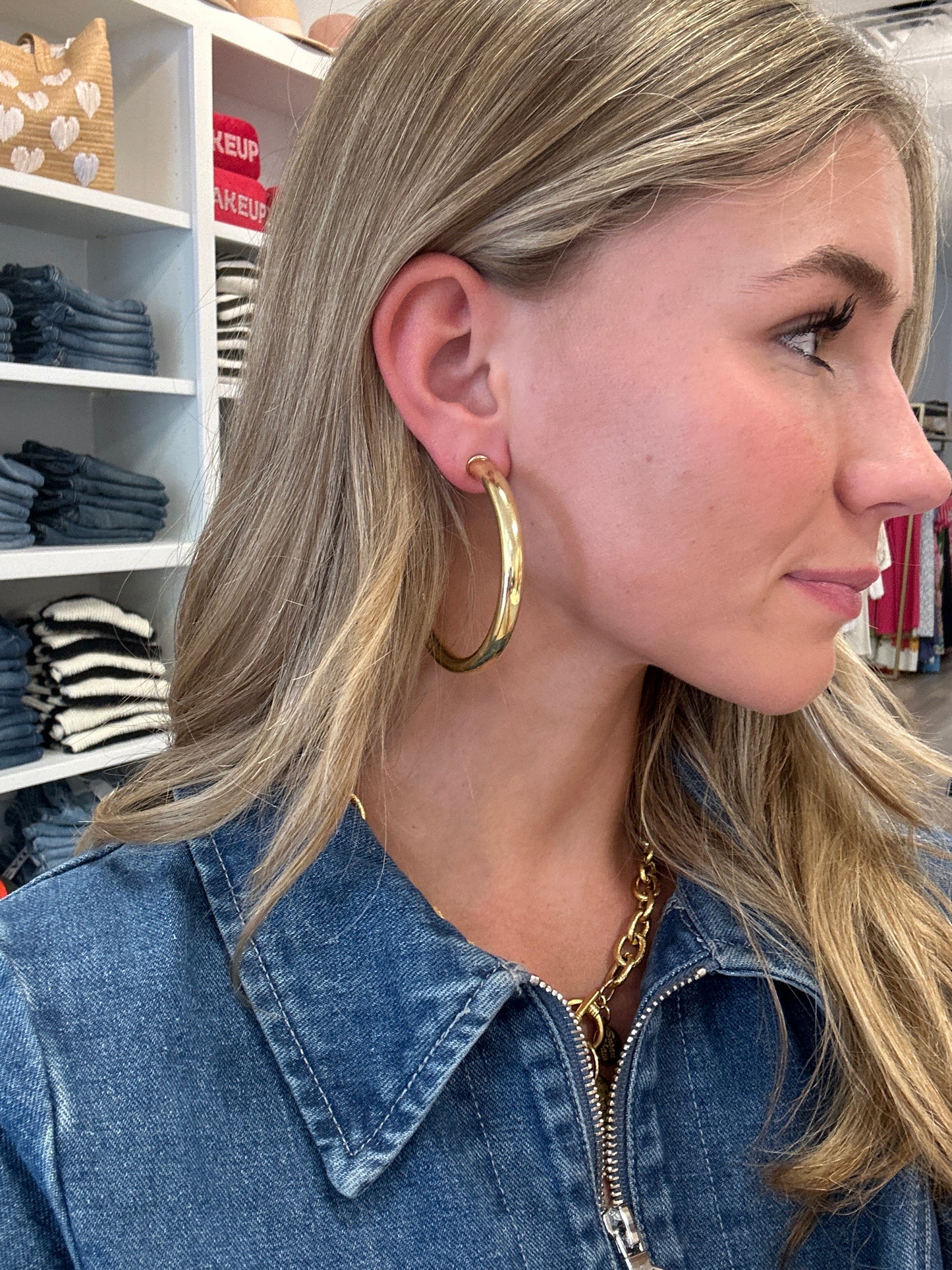Favorite Polished Gold Hoops