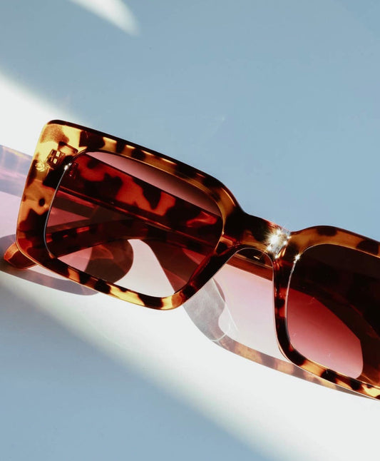 Tortoise Rectangle Sunglasses