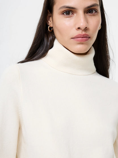 Babysoft Turtleneck Sweater in Cream
