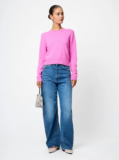 Taffy Pink Crew Neck Long Sleeve