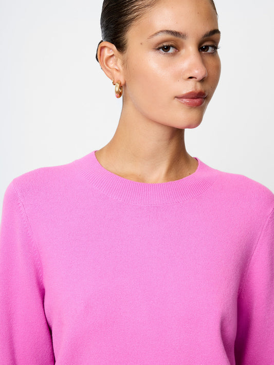 Taffy Pink Crew Neck Long Sleeve