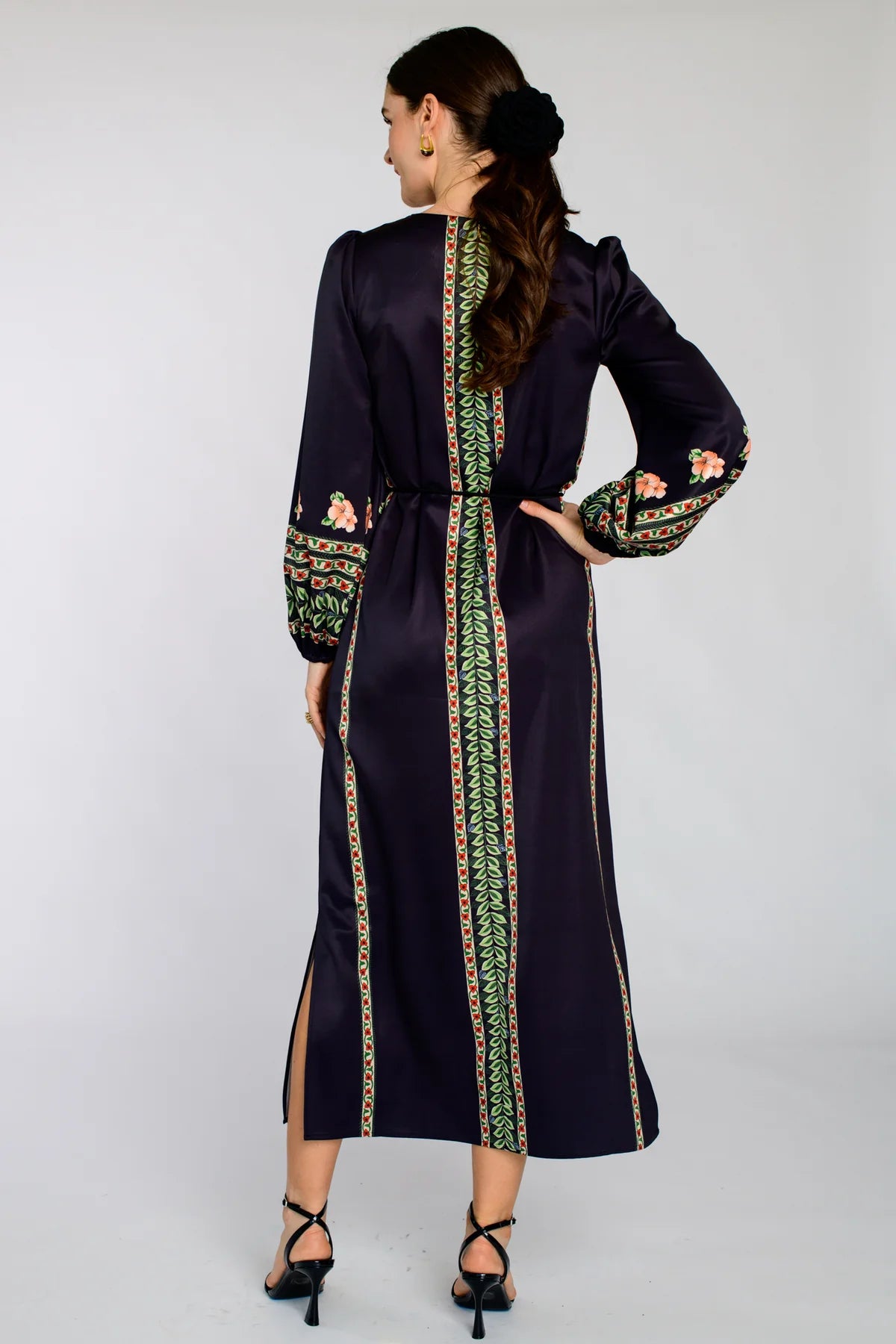 Dawn Maxi Dress in Garland Stripe