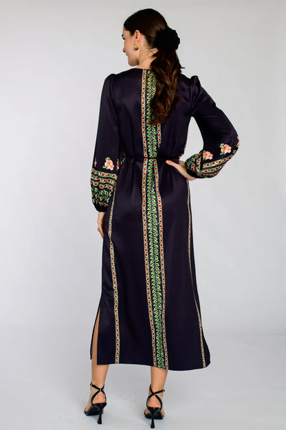 Dawn Maxi Dress in Garland Stripe