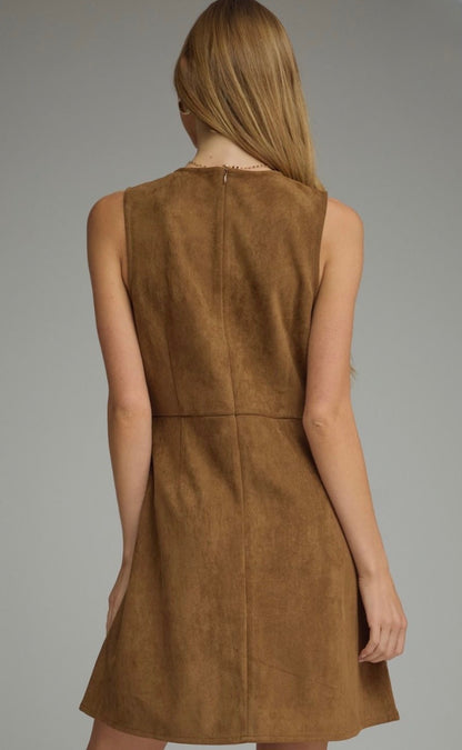 Oakley Mini Dress in Wood