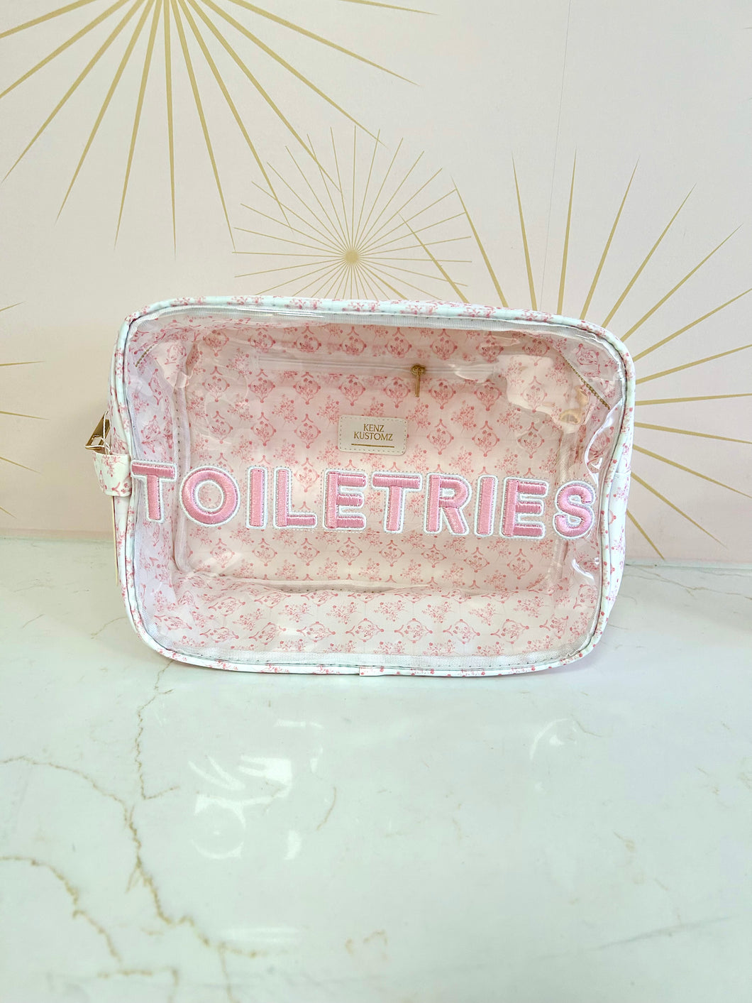 Pink Toiletries Makeup Bag