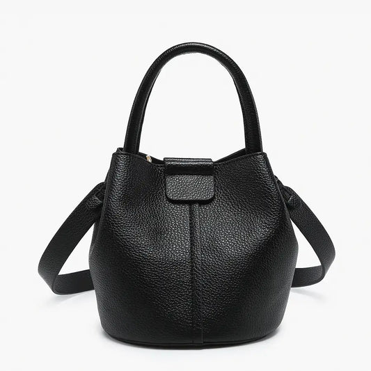 Farrah Bucket Bag in Black