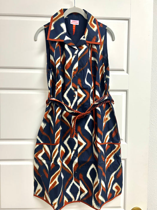 Grasse Piped Tribal Dress