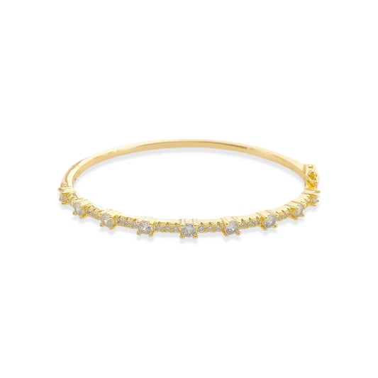 CZ Bangle in Gold