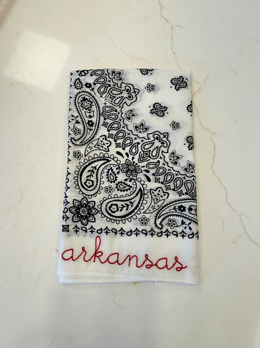 White Arkansas Bandana