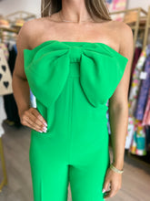 Load image into Gallery viewer, Emerald Bow Jumpsuit
