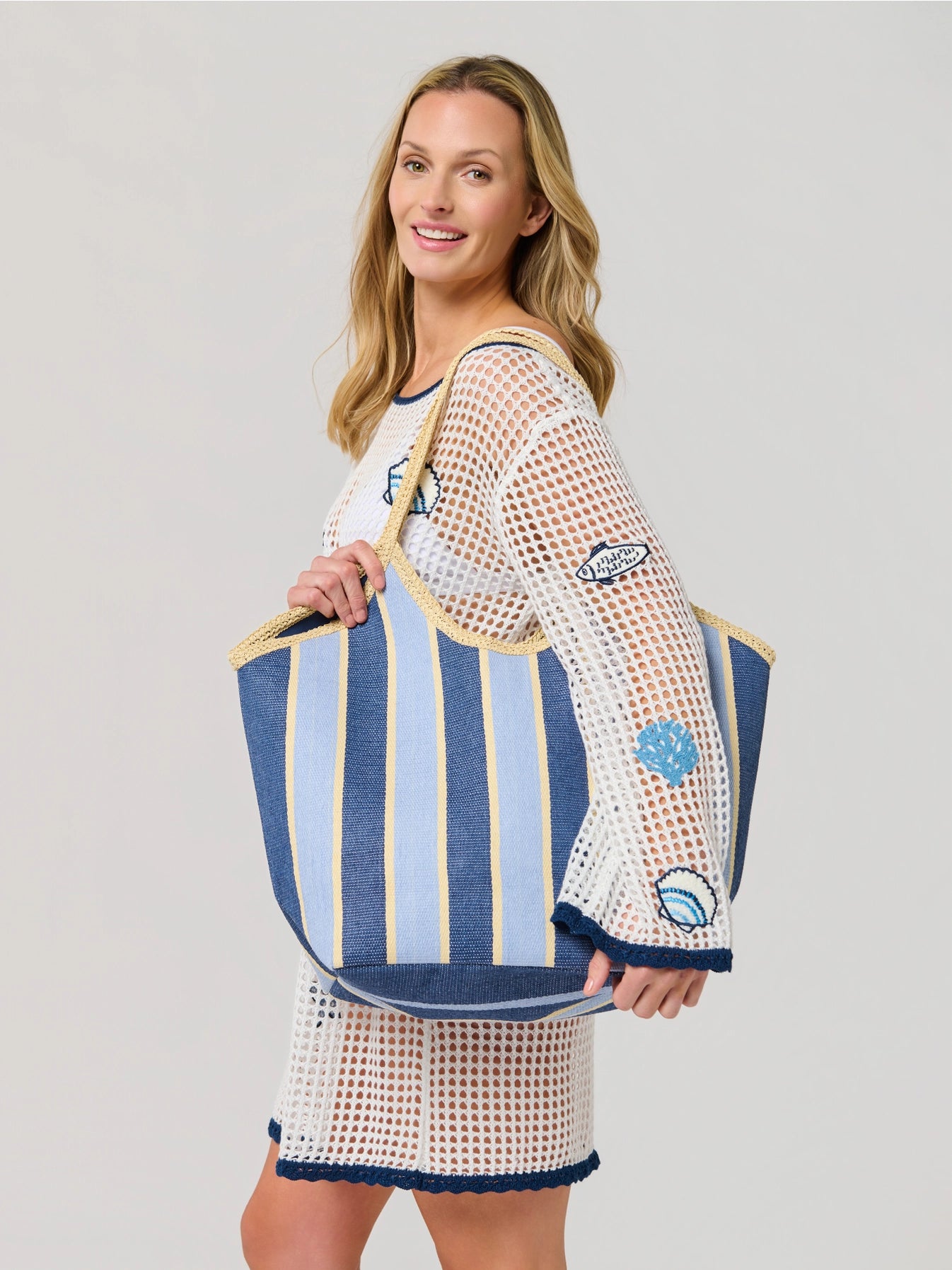 Capri Tote Bag in Navy