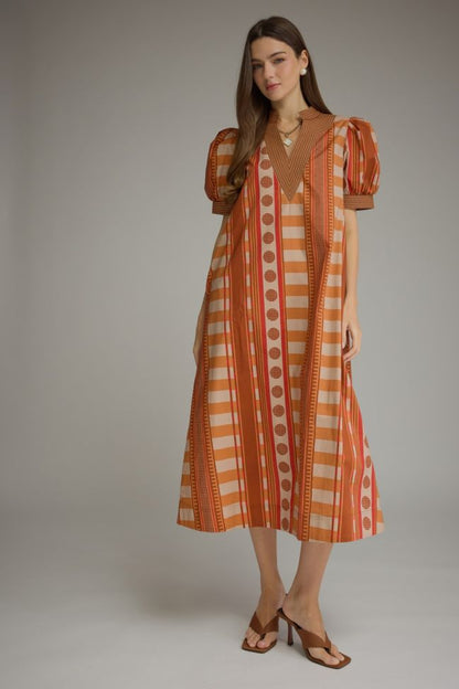 Lulu Golden Hour Mixed Print Maxi Dress