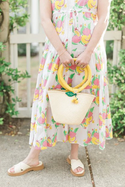 Magnolia Flutter Sleeved Dress in Pink Lemonade