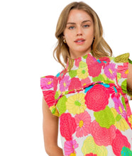 Load image into Gallery viewer, Smocked Detail Floral Print Top
