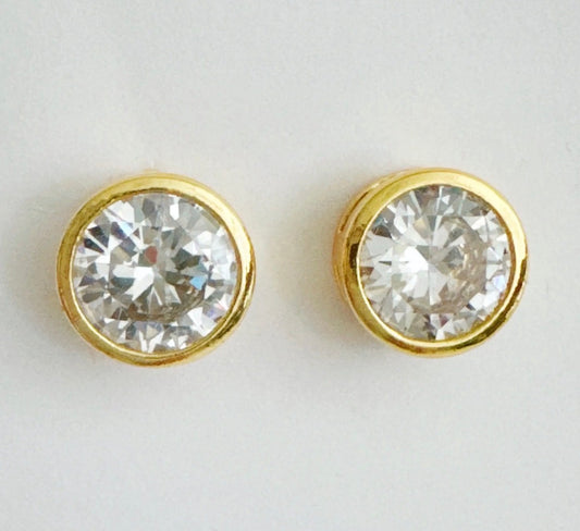 Bailey Bezel Stud Earrings