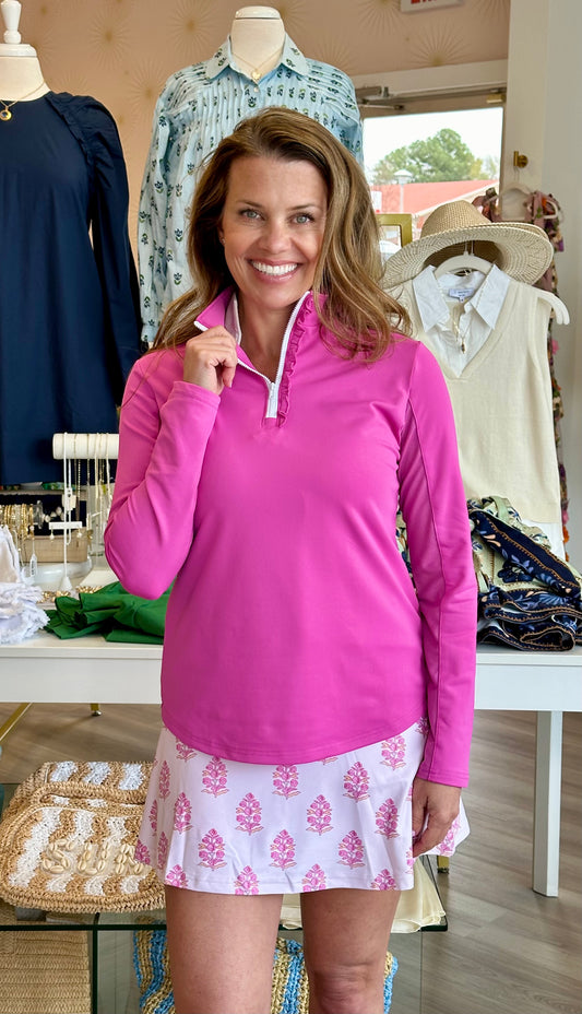 Reese Skort in Pinkberry Block