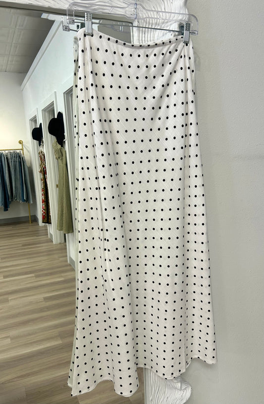Polka Dot Maxi Skirt