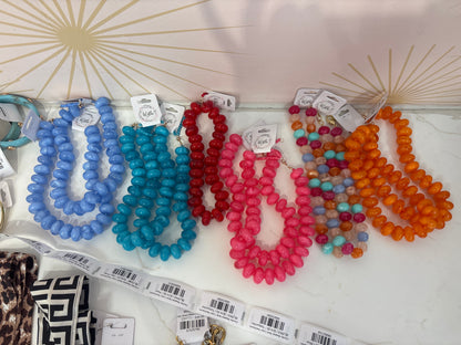 Chunky Beaded Multi Color Necklaces